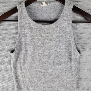 Wilfred Aritzia Light Grey Crop Tank - Size M
